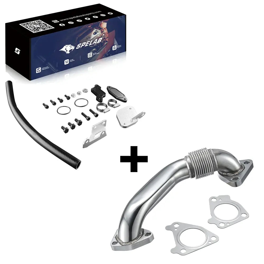 SPELAB 2006-2007 6.6L Duramax LBZ EGR Delete Kit w/High Flow Intake Elbow-10