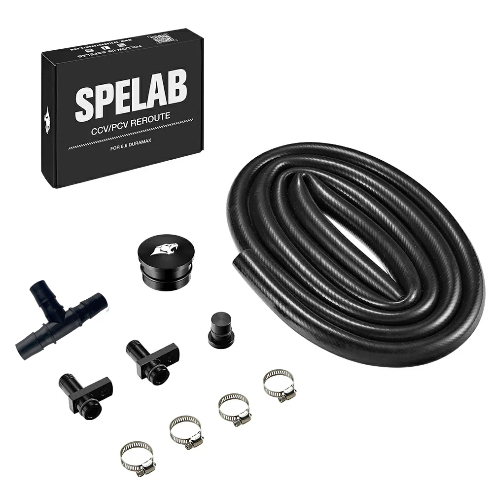 CCV PCV ReRoute Delete Kit 2004-2010 6.6L LLY LBZ LMM Duramax | SPELAB-1