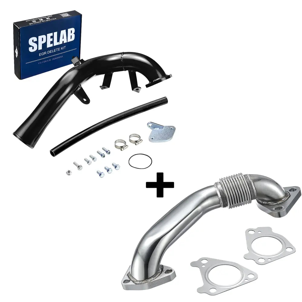 SPELAB 2006-2007 6.6L Duramax LBZ EGR Delete Kit w/High Flow Intake Elbow-9