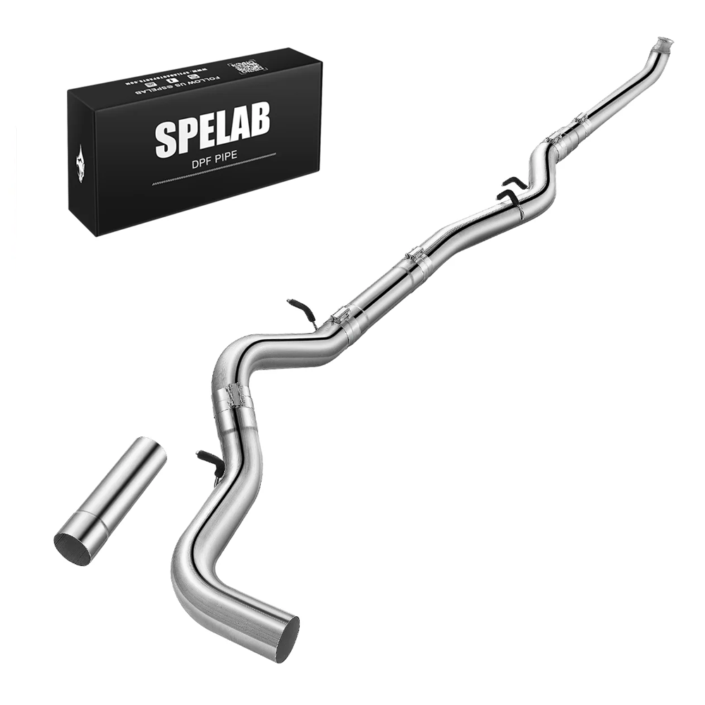 4"/5" 2007-2010 LMM  6.6L Duramax DPF Delete Race Pipe | SPELAB-13