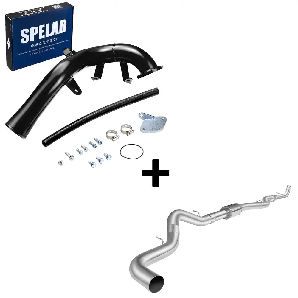 SPELAB 2006-2007 6.6L Duramax LBZ EGR Delete Kit w/High Flow Intake Elbow-17