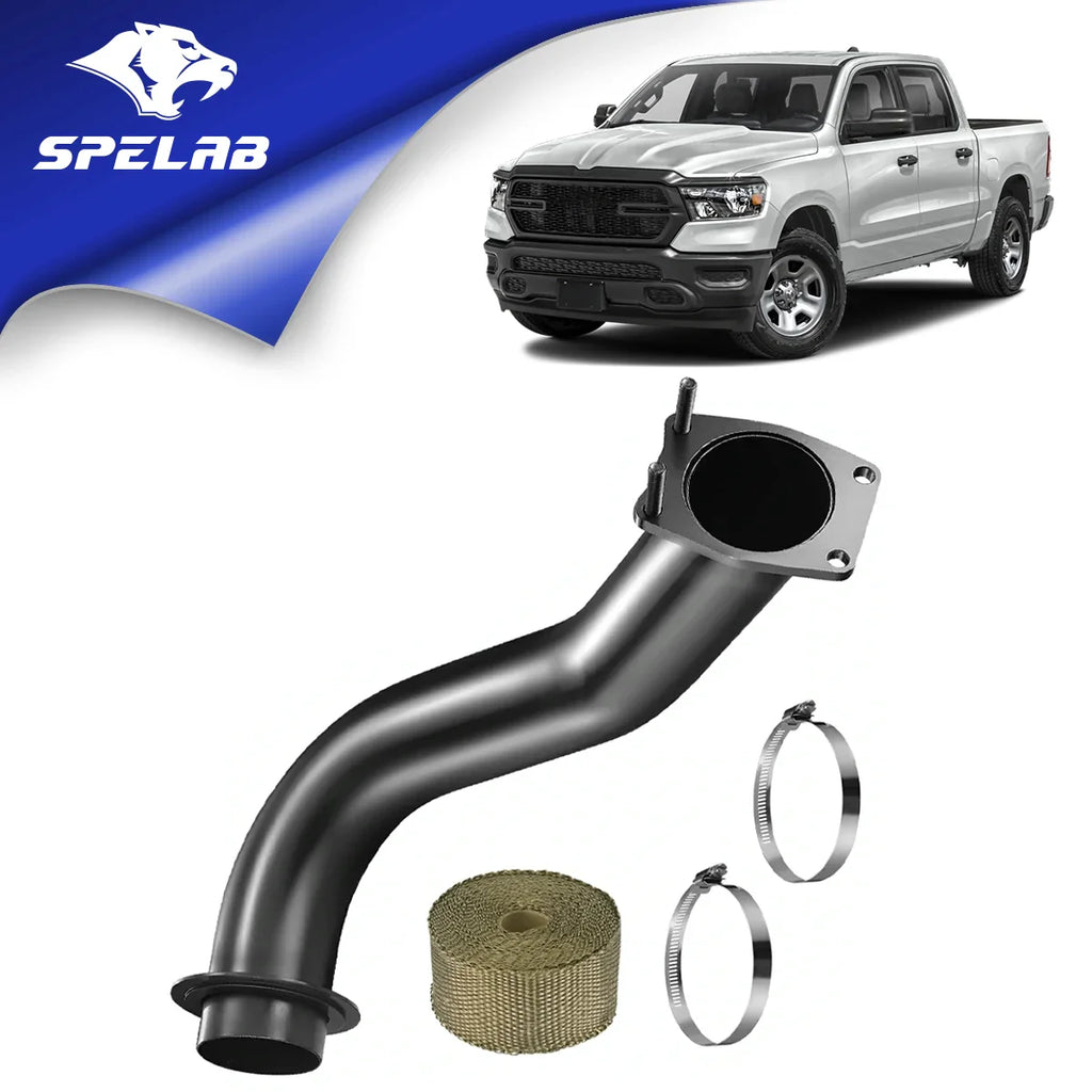 3.5'' Downpipe Exhaust For 2017-2023 L5P 6.6L Duramax Diesel Black| SPELAB-5