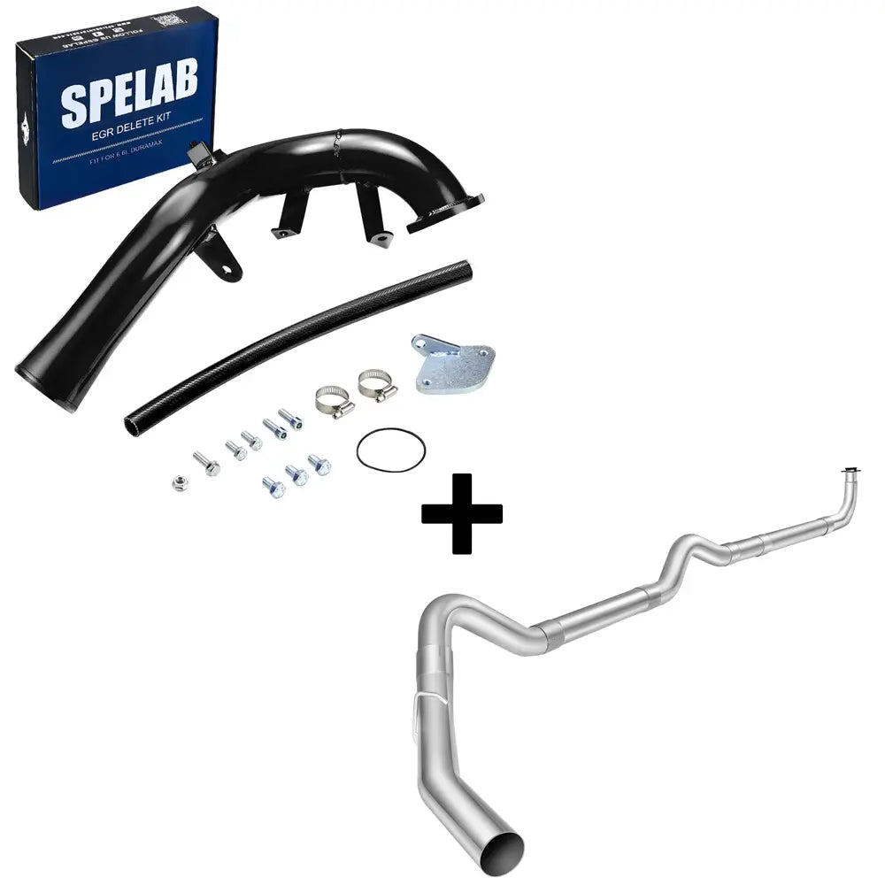 SPELAB 2006-2007 6.6L Duramax LBZ EGR Delete Kit w/High Flow Intake Elbow-18