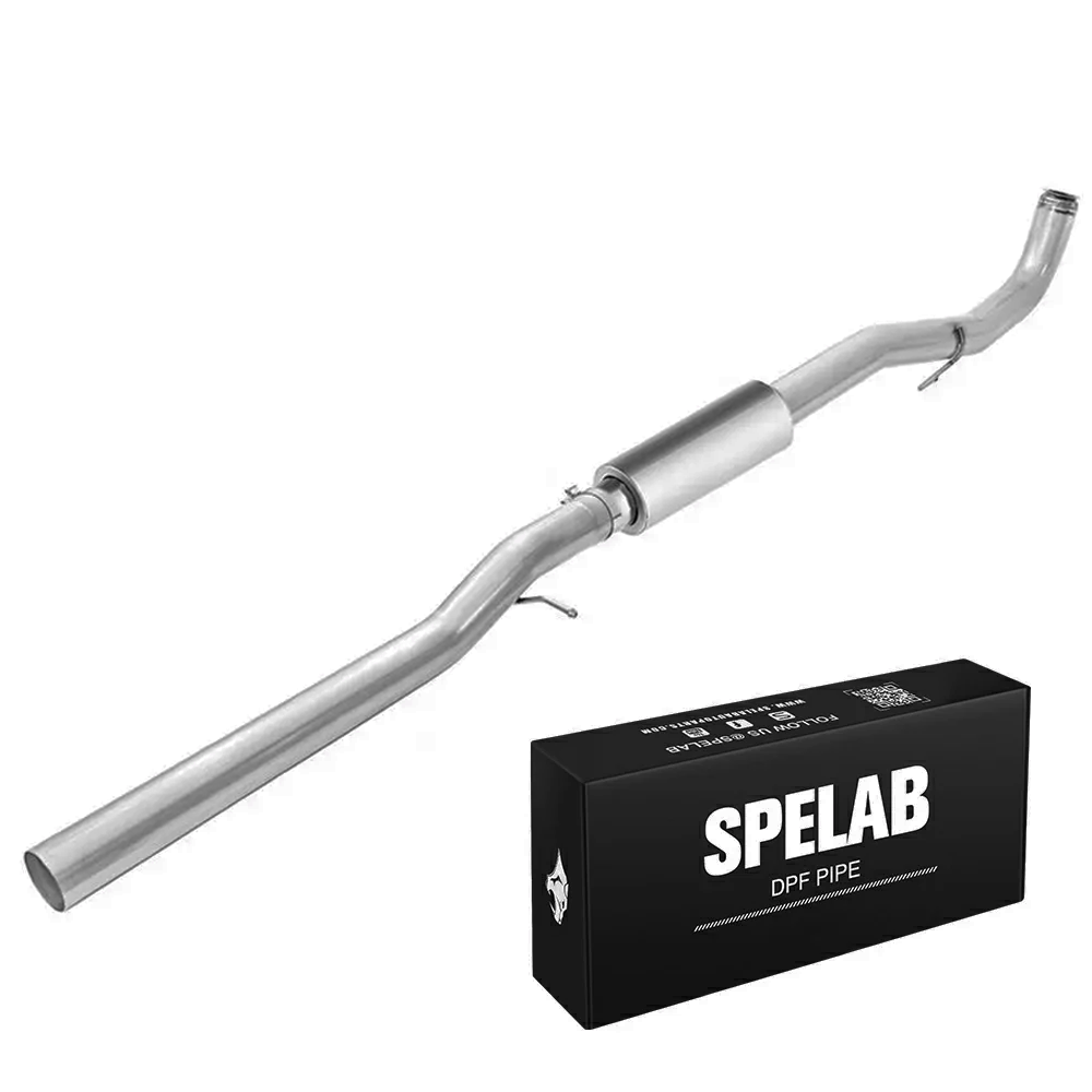 4" 2011-2015 LML 6.6 Duramax Cat & DPF Delete Race Pipe w/Muffler | SPELAB-2