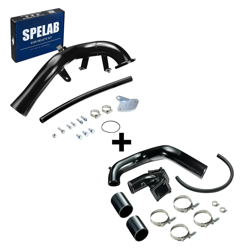 SPELAB 2006-2007 6.6L Duramax LBZ EGR Delete Kit w/High Flow Intake Elbow-13