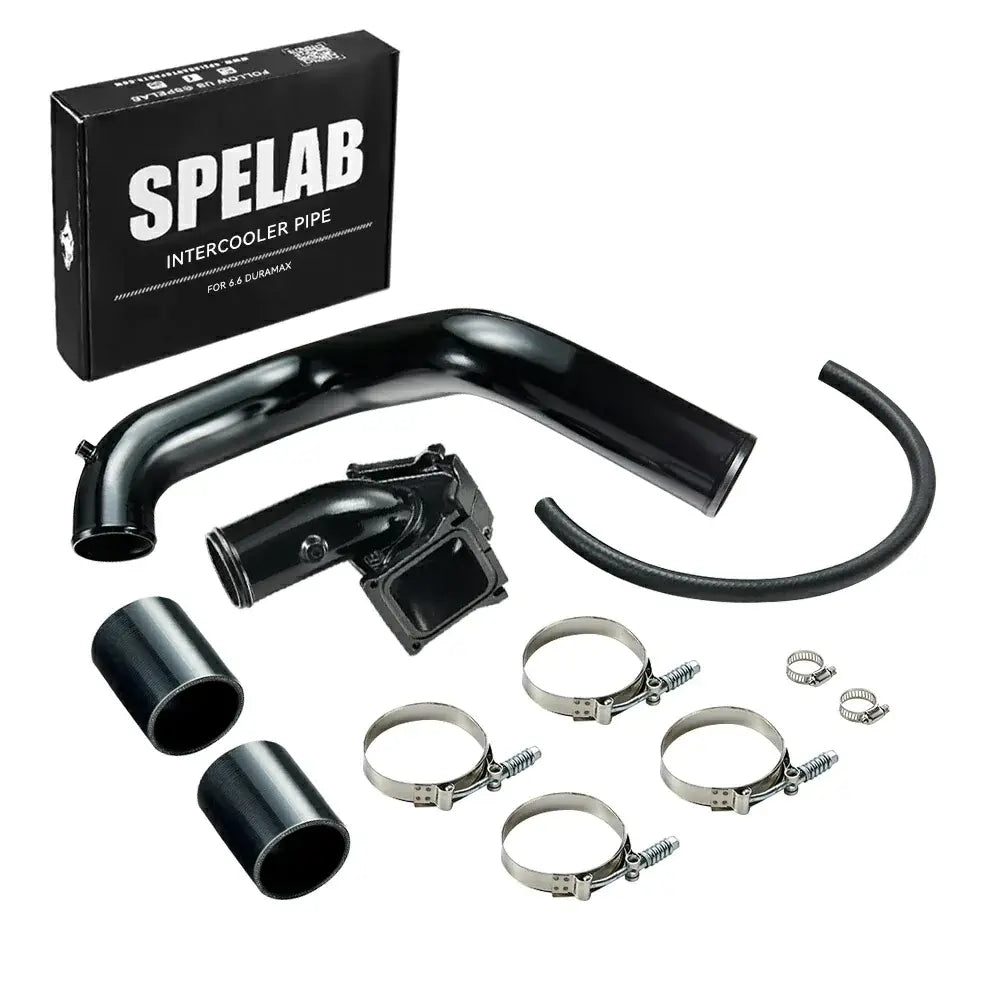 2007.5-2010 6.6L Duramax LMM EGR Delete Kit High Flow Intake Elbow Pipe Tube | SPELAB-12
