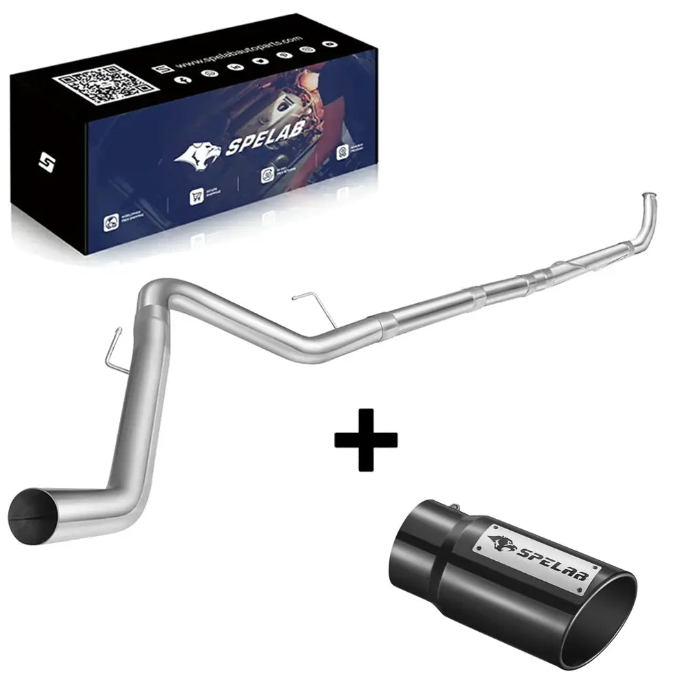 4‘’ Turbo-Back for 2013-2018 Dodge Ram 6.7L Diesel DPF Delete Race Pipe(Free Exhaust Tips)