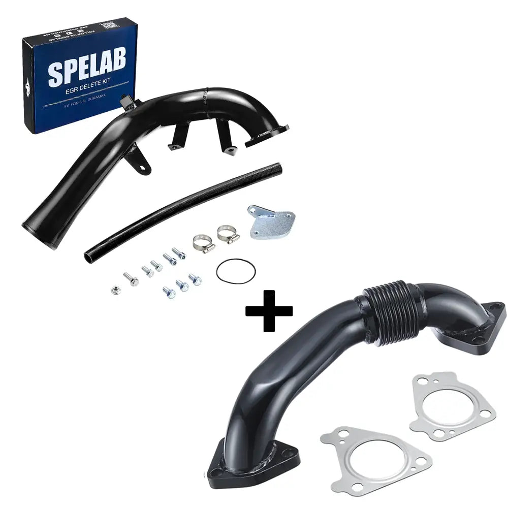 SPELAB 2006-2007 6.6L Duramax LBZ EGR Delete Kit w/High Flow Intake Elbow-16
