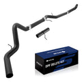 Black 4.0" Downpipe-Back Exhaust for 2007.5-2010 LMM 6.6L Duramax | SPELAB