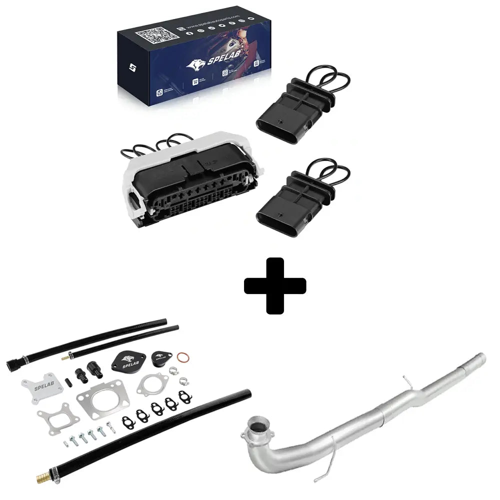 SPELAB 2017-2023 6.6L Duramax L5P EGR Valve Cooler Delete Kit-19
