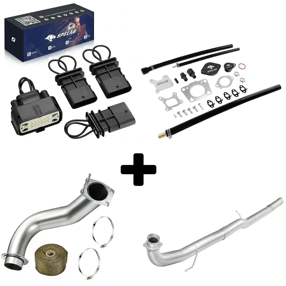 SPELAB 2017-2023 6.6L Duramax L5P EGR Valve Cooler Delete Kit-21