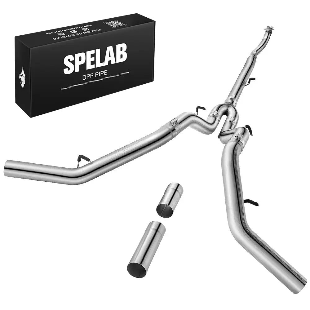 4"/5" 2017+ L5P 6.6 Duramax DPF Delete Race Pipe Chevy GMC | SPELAB-9