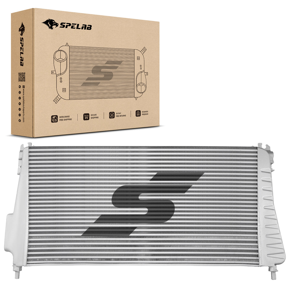 Upgrade All-Aluminum Tube-Fin Intercooler for 2006–2010 LMM Chevrolet/GMC 2500HD 3500HD 6.6L Duramax   | SPELAB