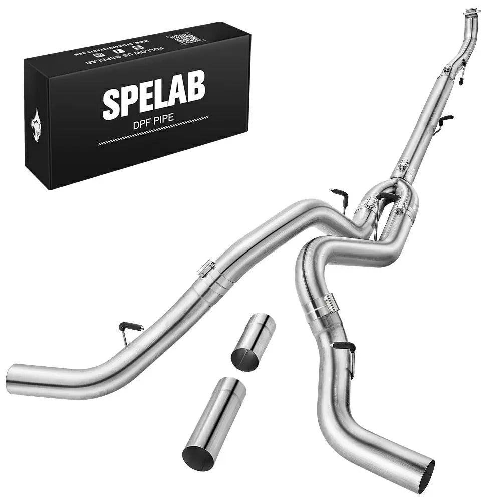5'' Downpipe Back Duals 2011-2015 LML 6.6L Duramax DPF Delete Race Pipe GM 2500/3500|SPELAB