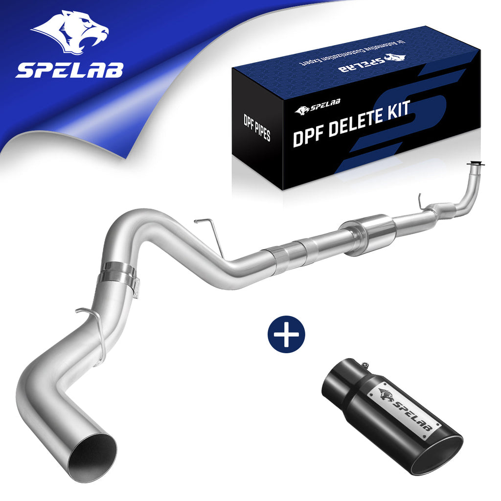 4"/5" 2017-2022 L5P 6.6 Duramax DPF Delete Race Pipe Chevy GMC | SPELAB-21