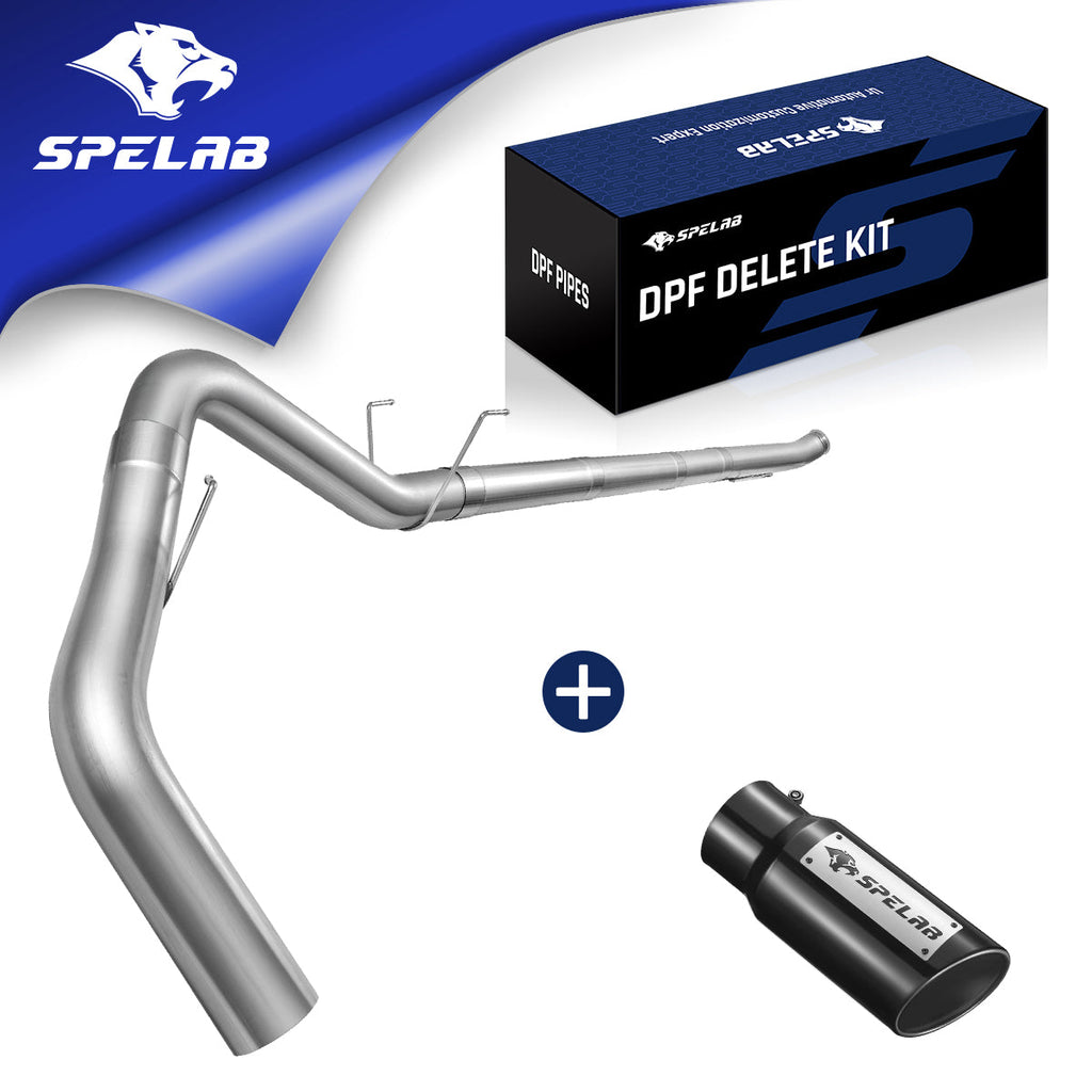 4"/5" Downpipe-Back 2019-2023 6.7 Cummins w/DPF Delete/Race Pipe | SPELAB-11