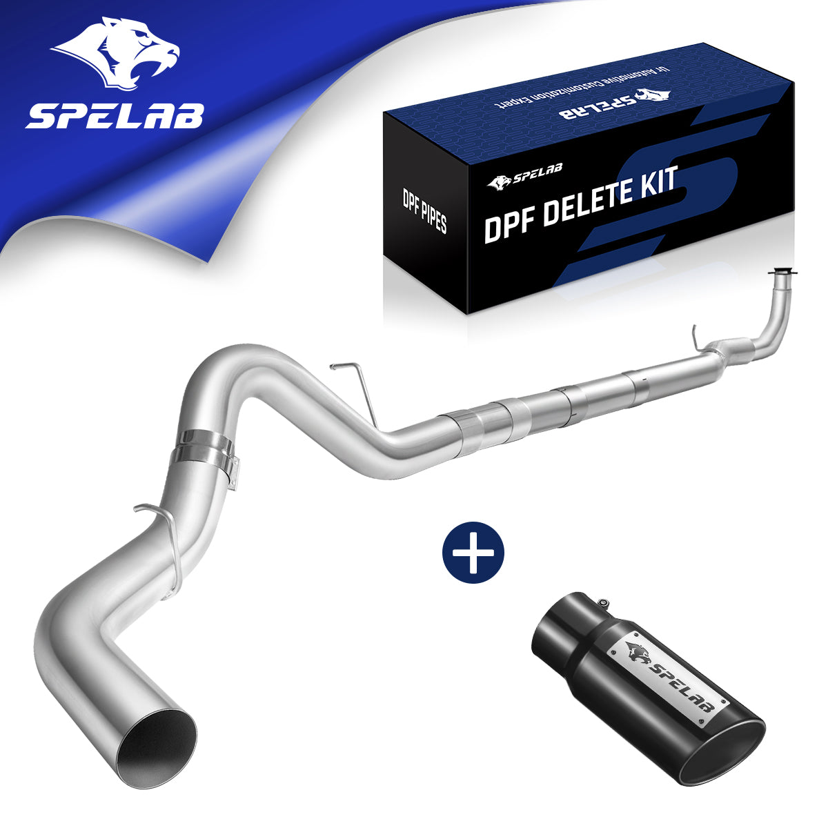 4"/5" 2017-2022 L5P 6.6 Duramax DPF Delete Race Pipe Chevy GMC | SPELAB-23