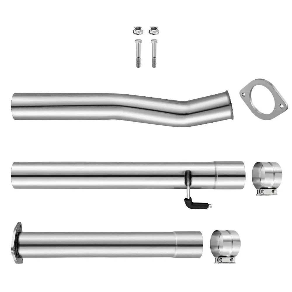 4" Cat& DPF Race Pipe 2020 Ford 6.7L  Powerstroke Diesel Delete Race Pipe |SPELAB-1