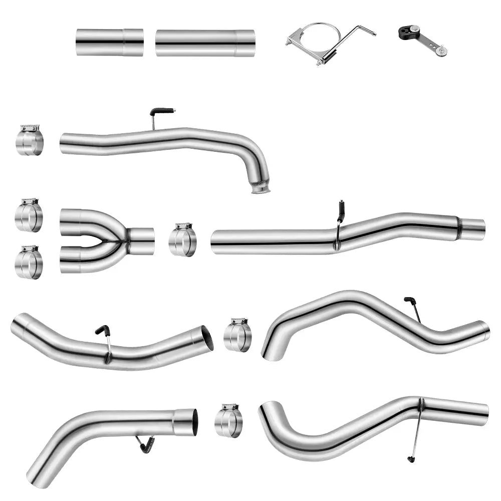 4"/5" 2011-2016 LML 6.6 Duramax DPF Delete Race Pipe Exhaust Chevy GMC | SPELAB-17