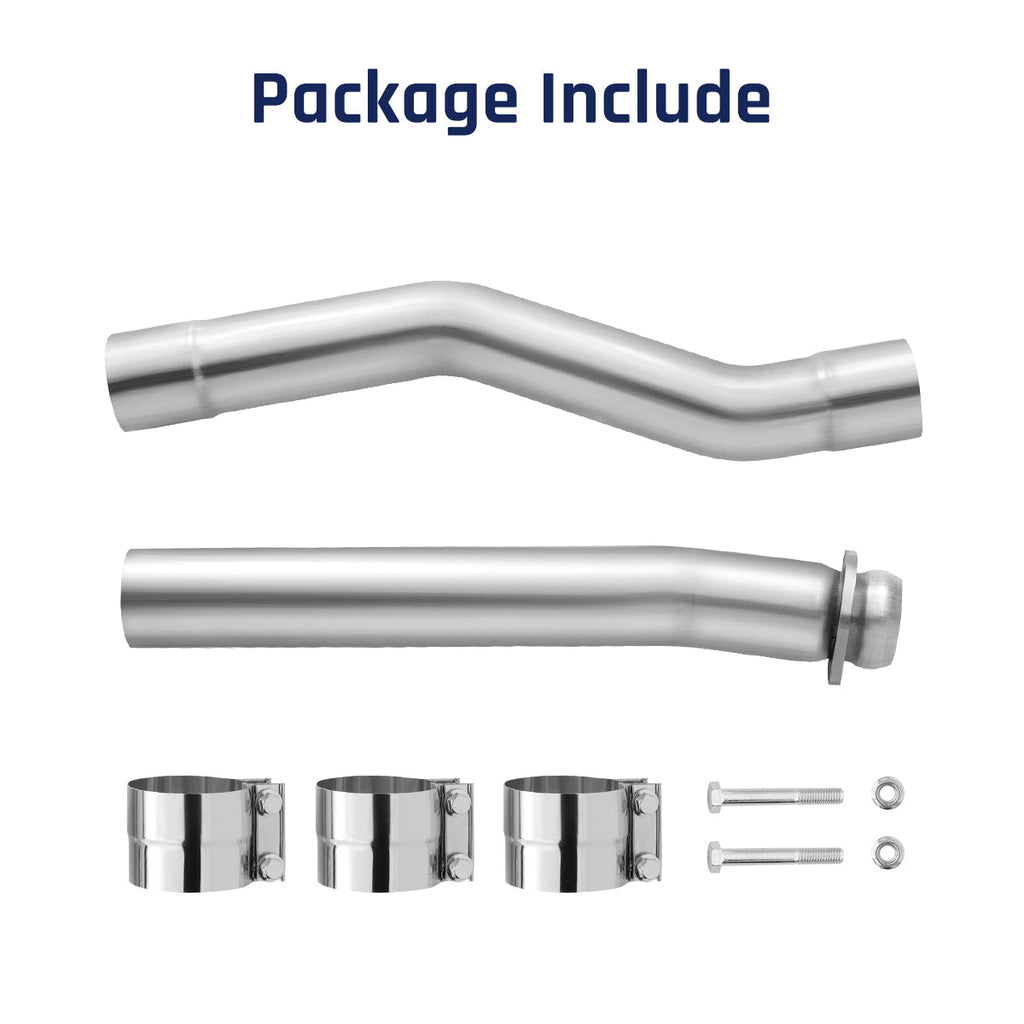 CAT & Muffler DPF Race Delete Pipe for 2003-2007 Ford F-250 F-350 F-450 6.0L Powerstroke