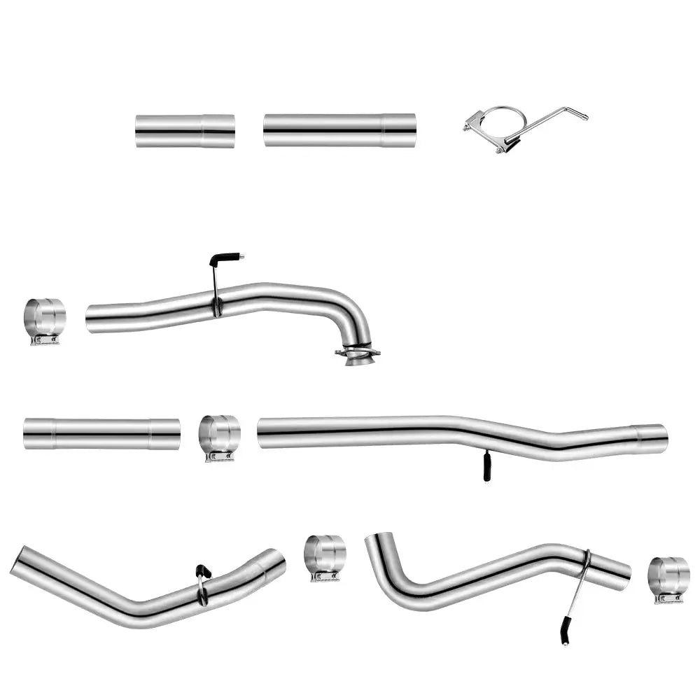 4" Downpipe Back Single 2020-2022 GM 2500/3500 6.6L Duramax L5P DPF Delete Race Pipe |SPELAB-2