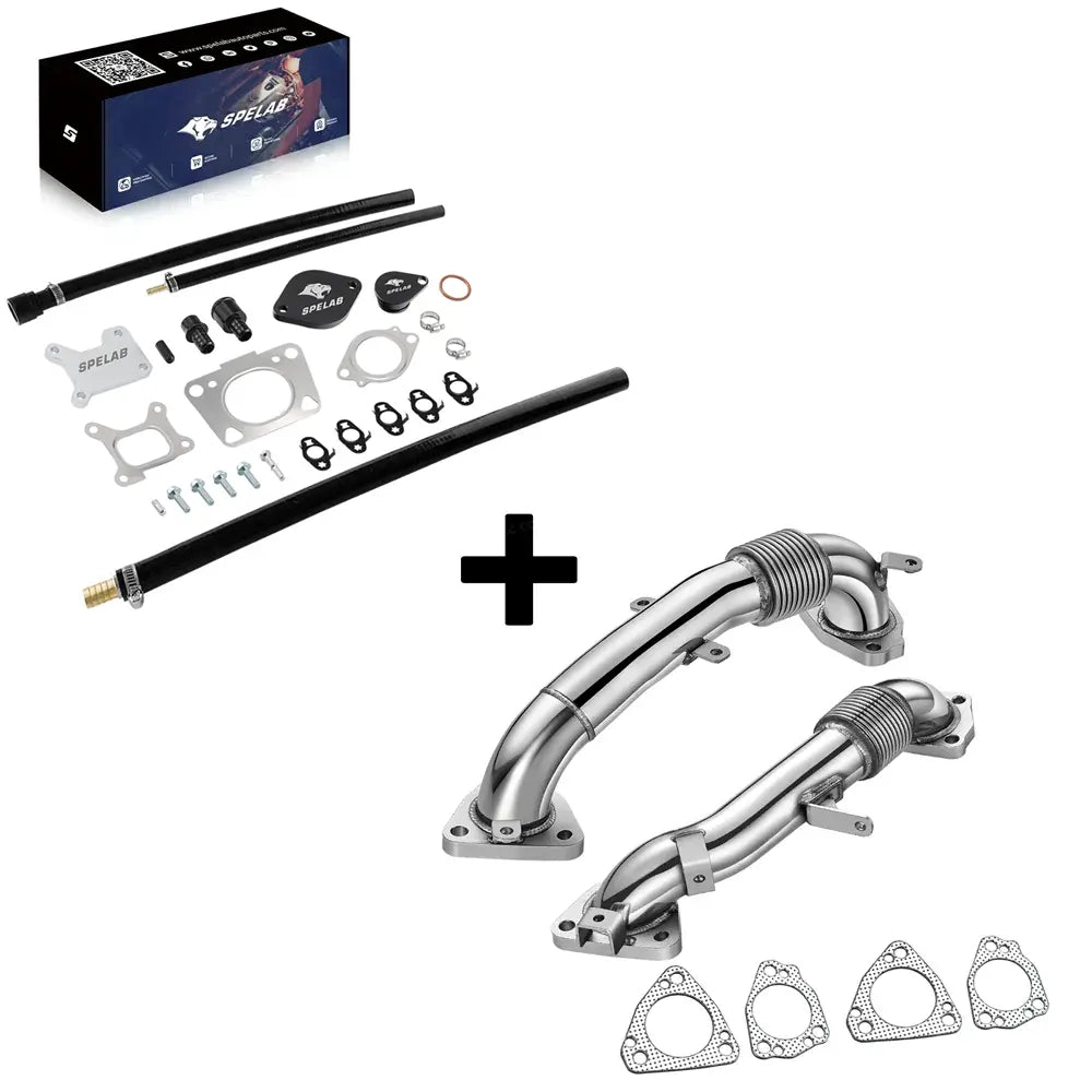 SPELAB 2017-2023 6.6L Duramax L5P EGR Valve Cooler Delete Kit-11