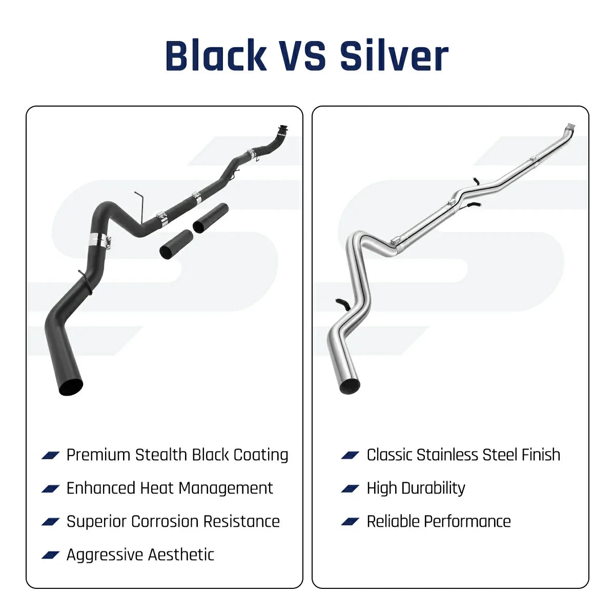 4"/5" Downpipe-Back for 2017-2025 L5P 6.6 Duramax DPF Delete Race Pipe | SPELAB