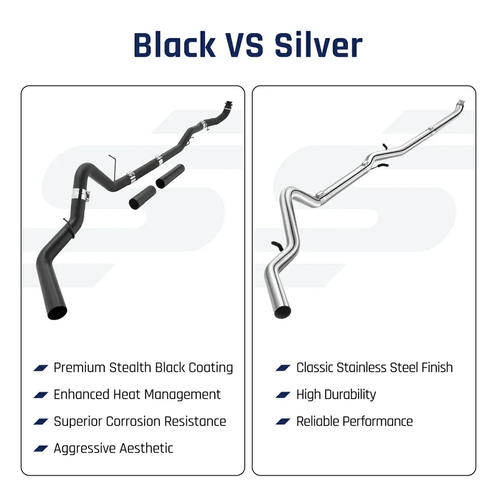 4"/5" Downpipe-Back for 2017-2025 L5P 6.6 Duramax DPF Delete Race Pipe | SPELAB