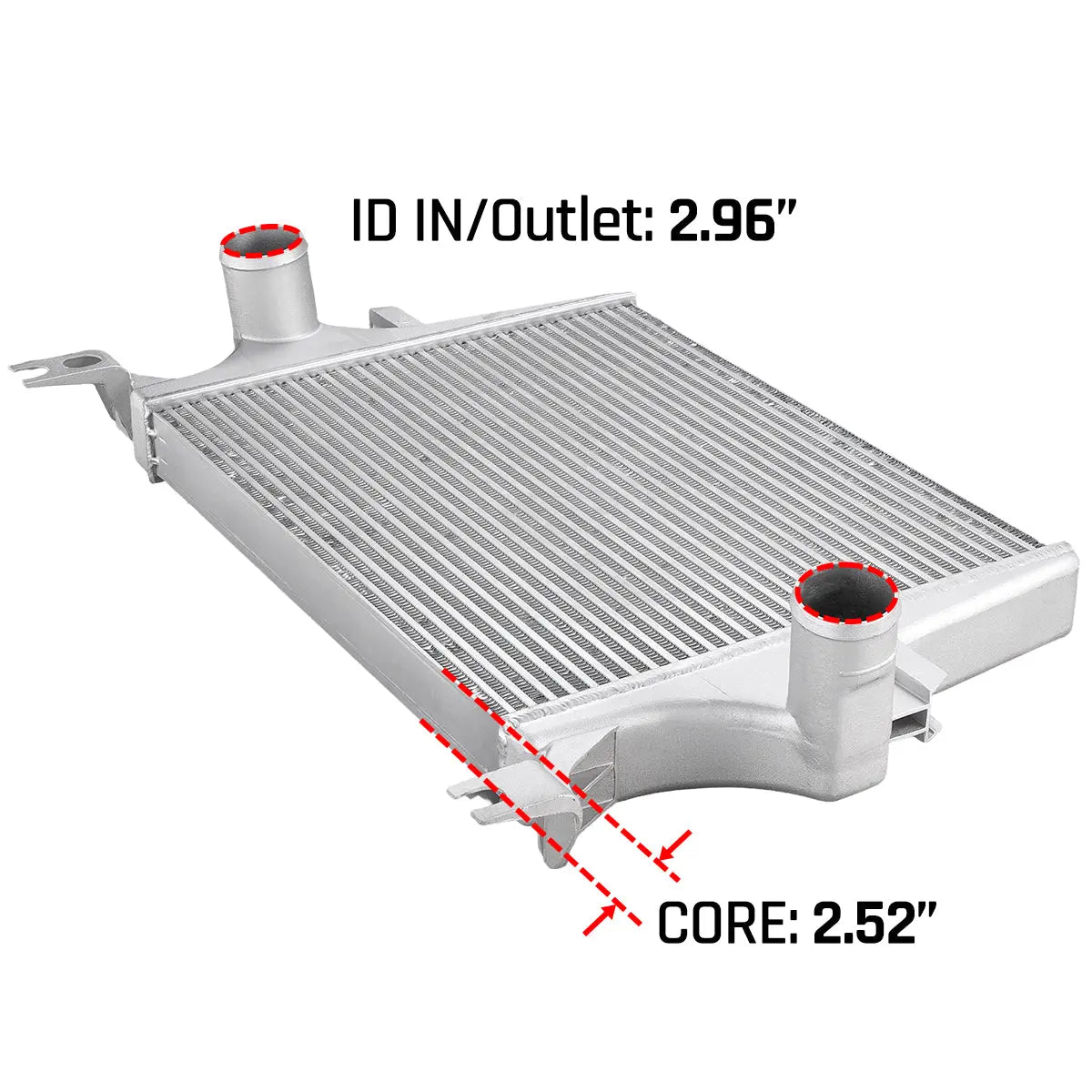 Intercooler Bar and Plate- 2003-2007 Ford 6.0L Powerstroke F250 F350 F450 F550 | SPELAB