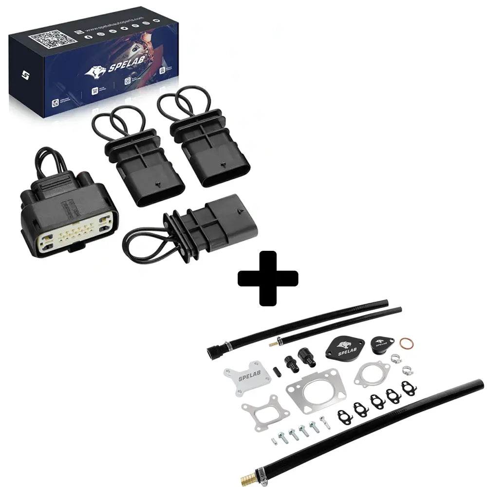 SPELAB 2017-2023 6.6L Duramax L5P EGR Valve Cooler Delete Kit-13