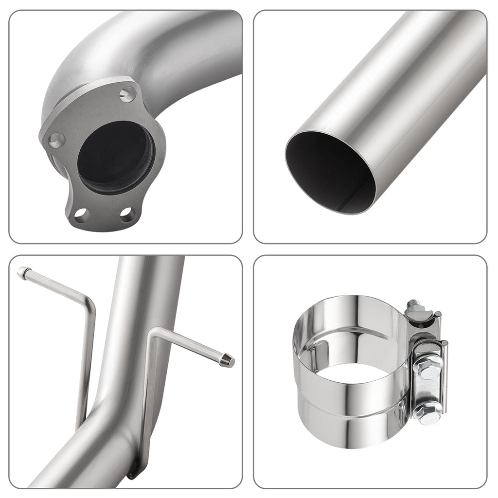 3" Turbo-Back without Muffler for 2016-2019 LWN 2.8L Duramax