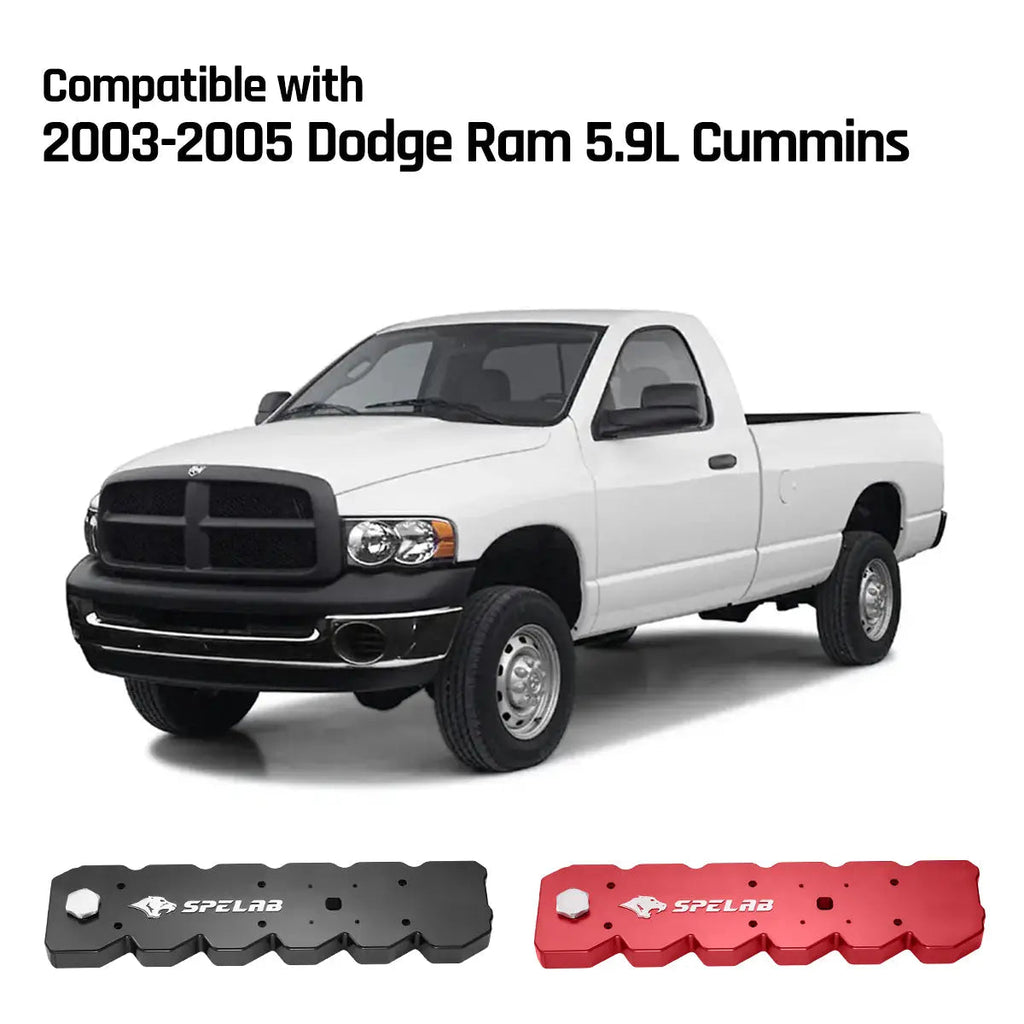 Billet Aluminum Valve Cover for 2003-2005 Dodge Ram 5.9L Diesel | SPELAB