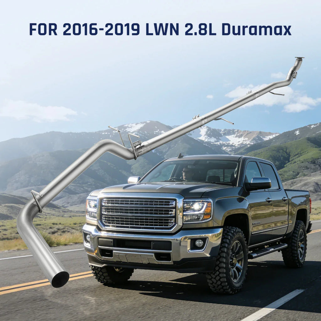 3‘’ Turbo-Back Exhaust System for 2016-2019 LWN 2.8L Duramax