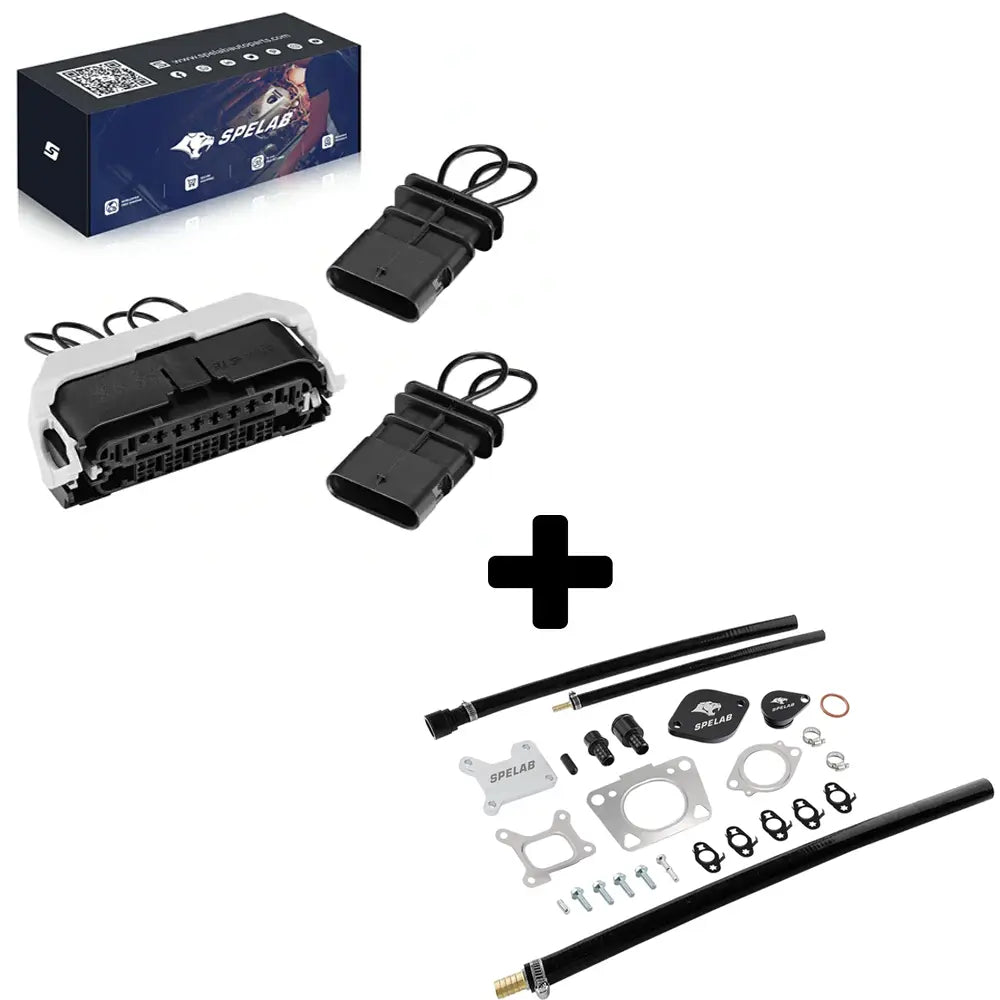 SPELAB 2017-2023 6.6L Duramax L5P EGR Valve Cooler Delete Kit-14