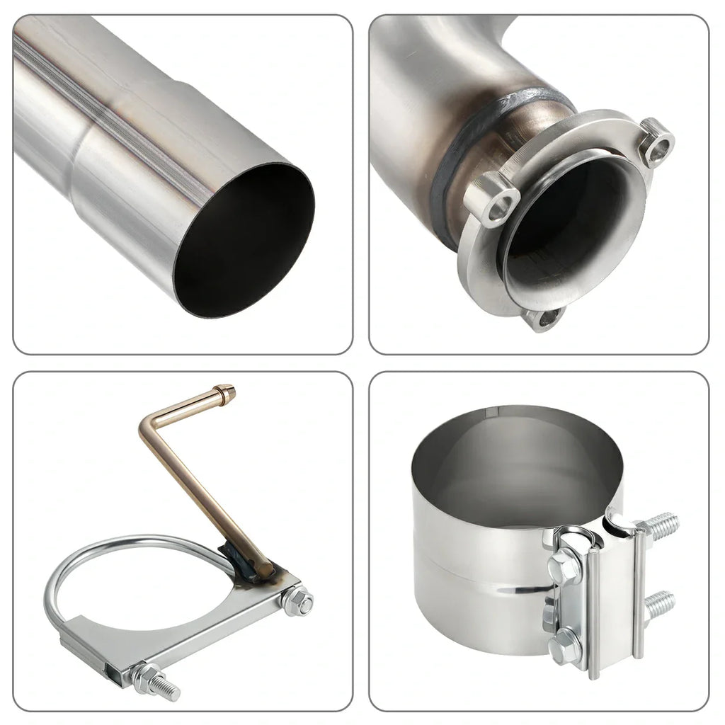 4‘’ Downpipe-Back DPF Delete Kit for 2015.5-2016 Chevy GMC LML 6.6 Duramax