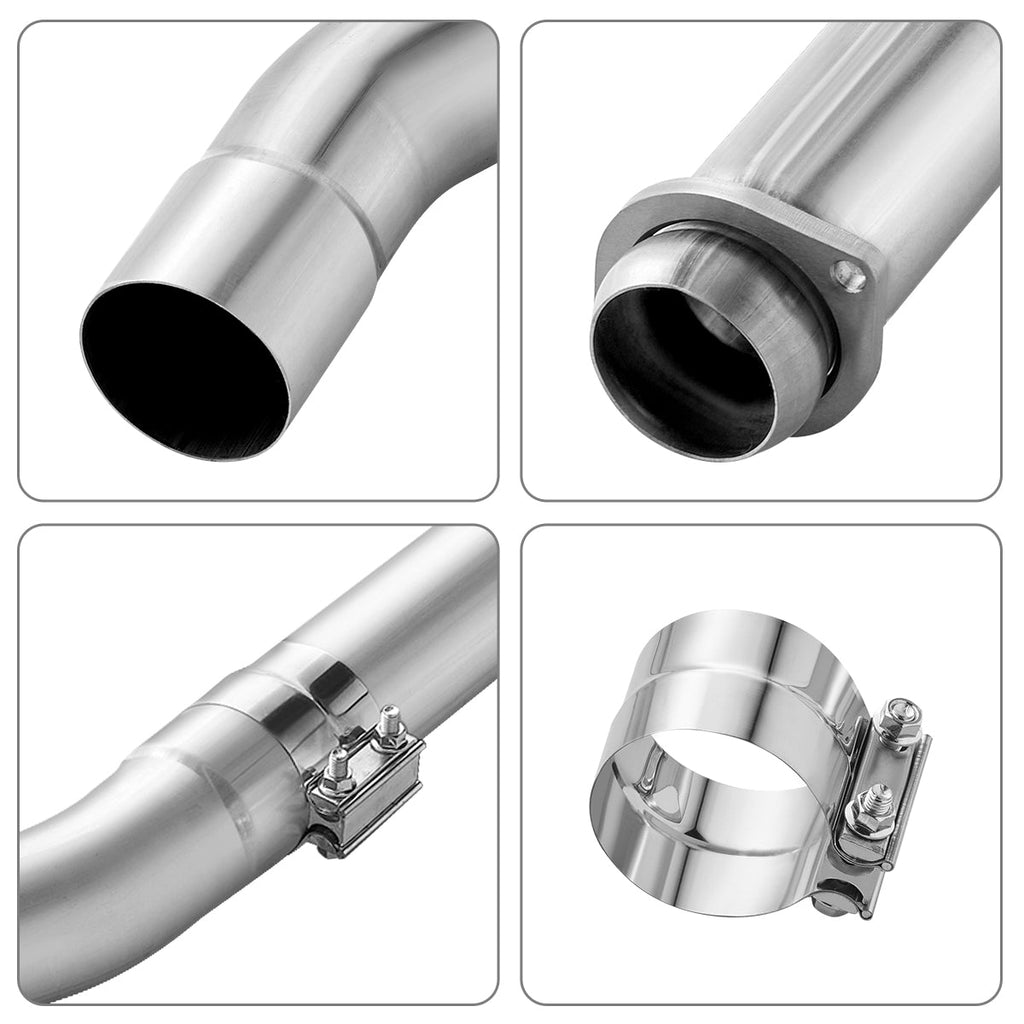 CAT & Muffler DPF Race Delete Pipe for 2003-2007 Ford F-250 F-350 F-450 6.0L Powerstroke