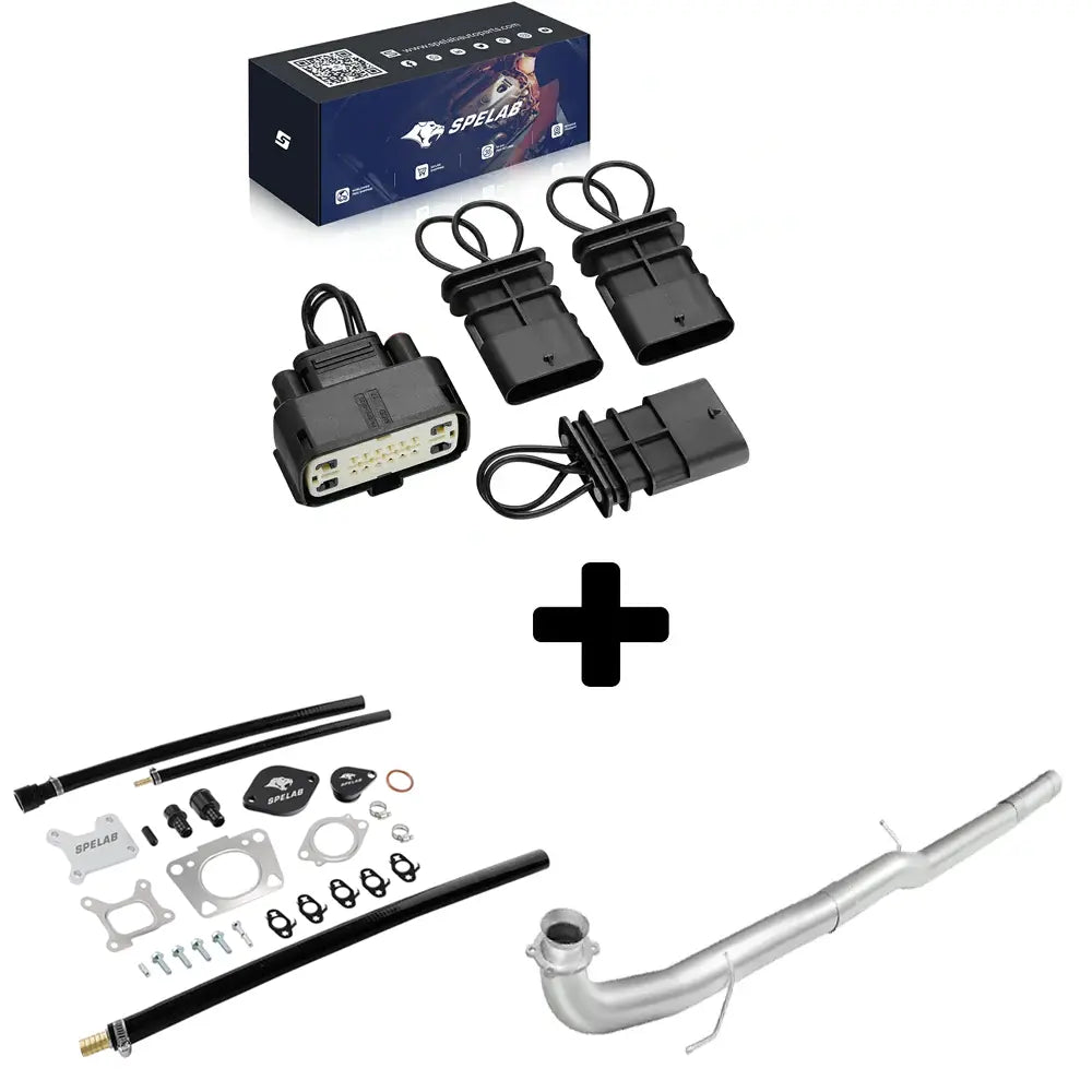 SPELAB 2017-2023 6.6L Duramax L5P EGR Valve Cooler Delete Kit-18