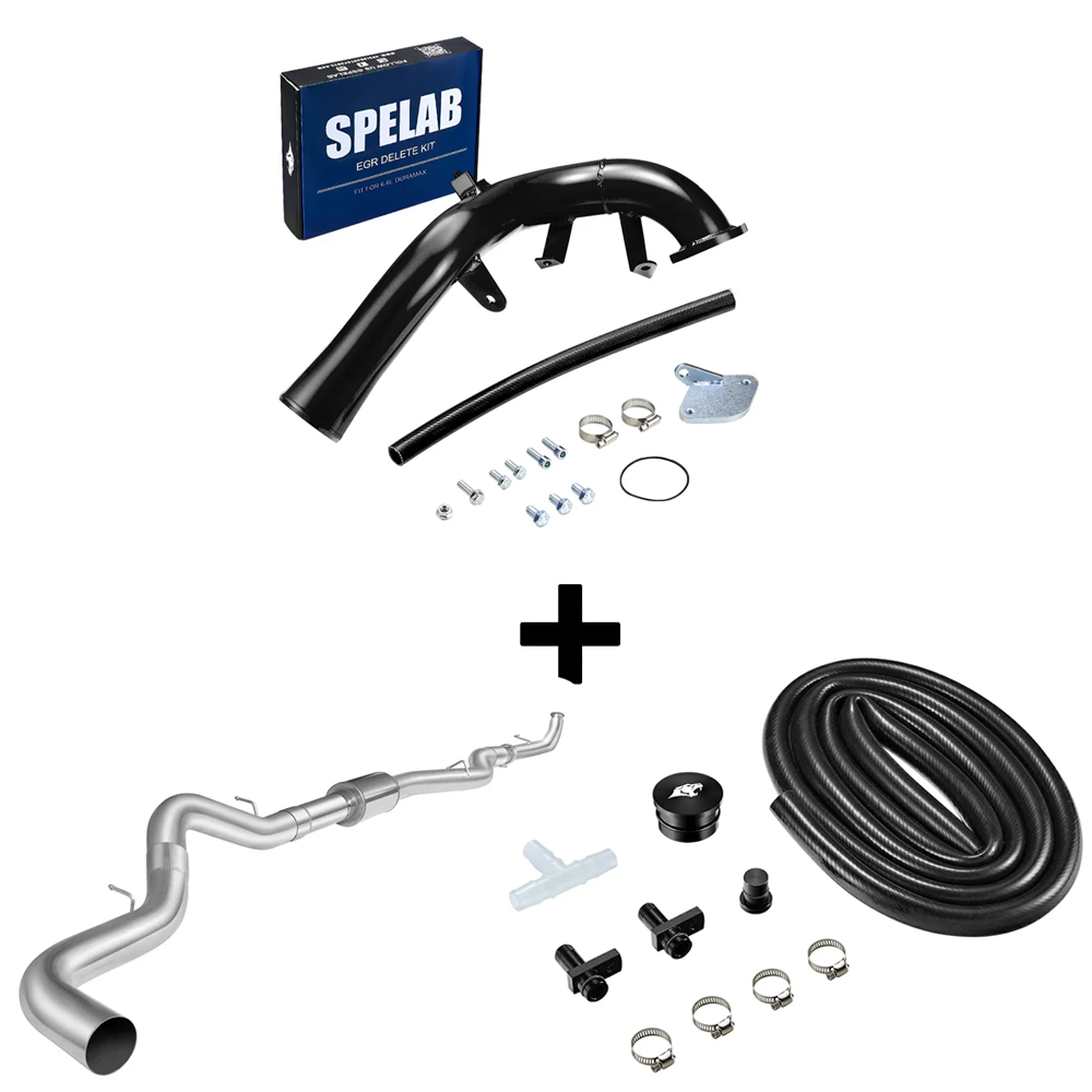 SPELAB 2006-2007 6.6L Duramax LBZ EGR Delete Kit w/High Flow Intake Elbow-20