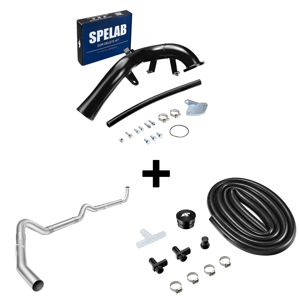 SPELAB 2006-2007 6.6L Duramax LBZ EGR Delete Kit w/High Flow Intake Elbow-19