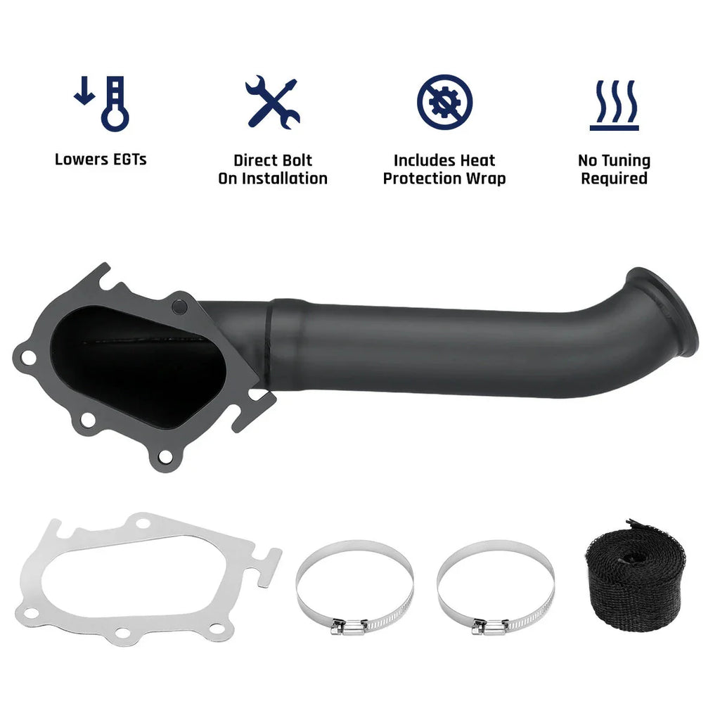 3″ Turbo Outlet Downpipe Exhaust for 2001-2004 Chevrolet 6.6L Duramax LB7