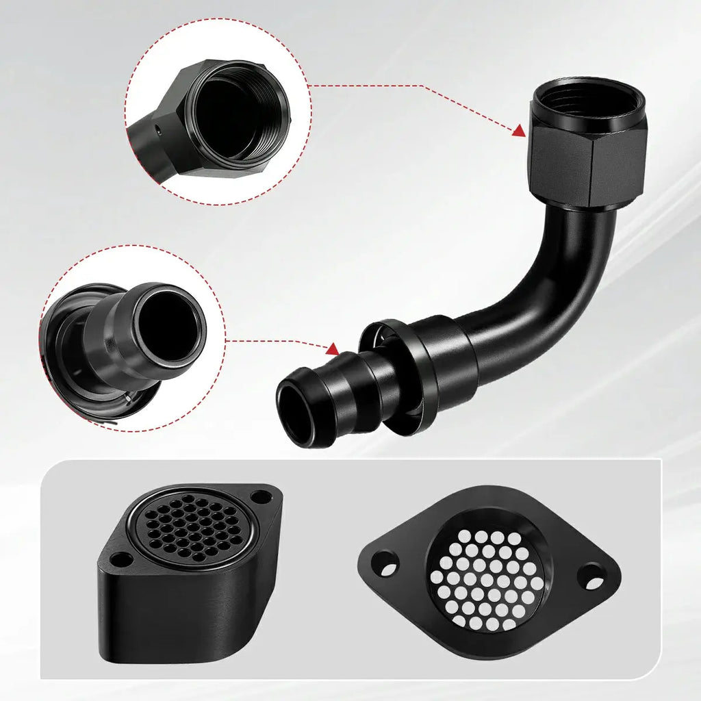 SPELAB Enhanced CCV/PCV Reroute/Delete Engine Ventilation Kit For 11-25 Ford 6.7L Powerstroke