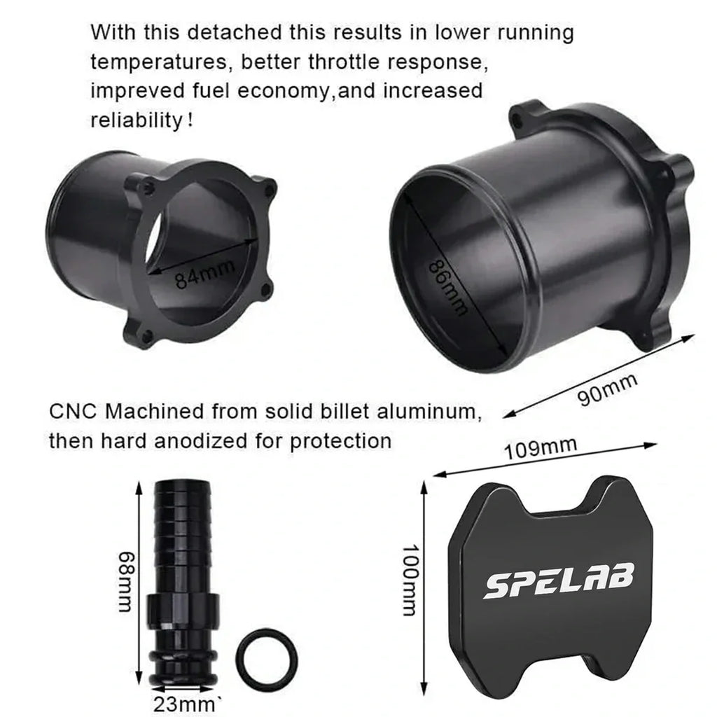 SPELAB for 13-18 Dodge Ram 6.7L Diesel EGR Plate Cooler & Throttle Valve Delete Kit