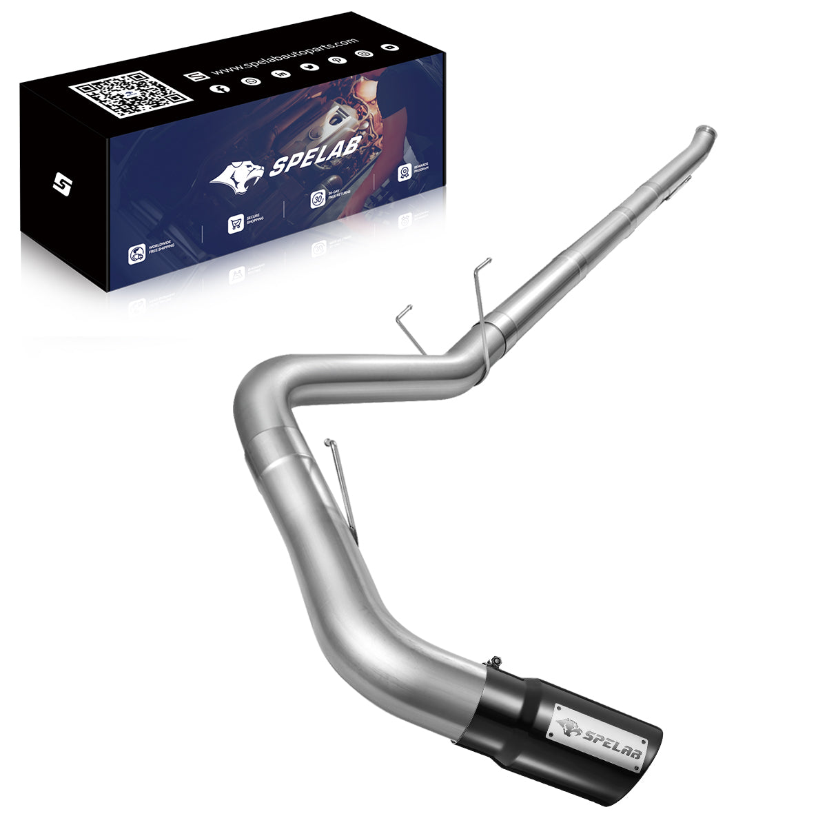 4"/5" Downpipe-Back 2019-2023 6.7 Cummins w/DPF Delete/Race Pipe | SPELAB-10