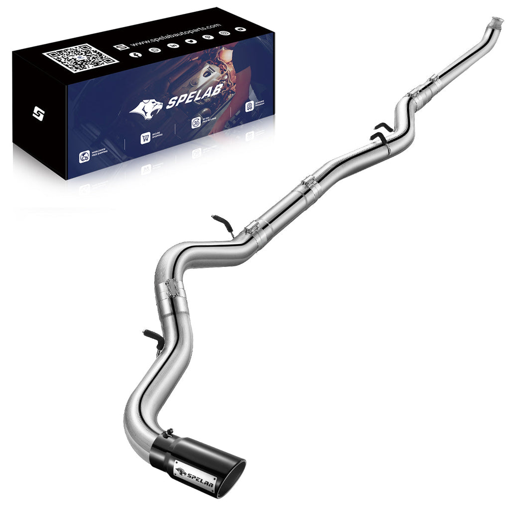 4"/5" 2007-2010 LMM  6.6L Duramax DPF Delete Race Pipe | SPELAB-14