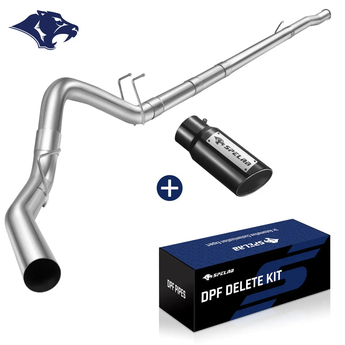 4‘’/5‘’ DPF Delete Race Pipe Exhaust for 2011-2024 Ford 6.7 Powerstroke F250 F350 F450