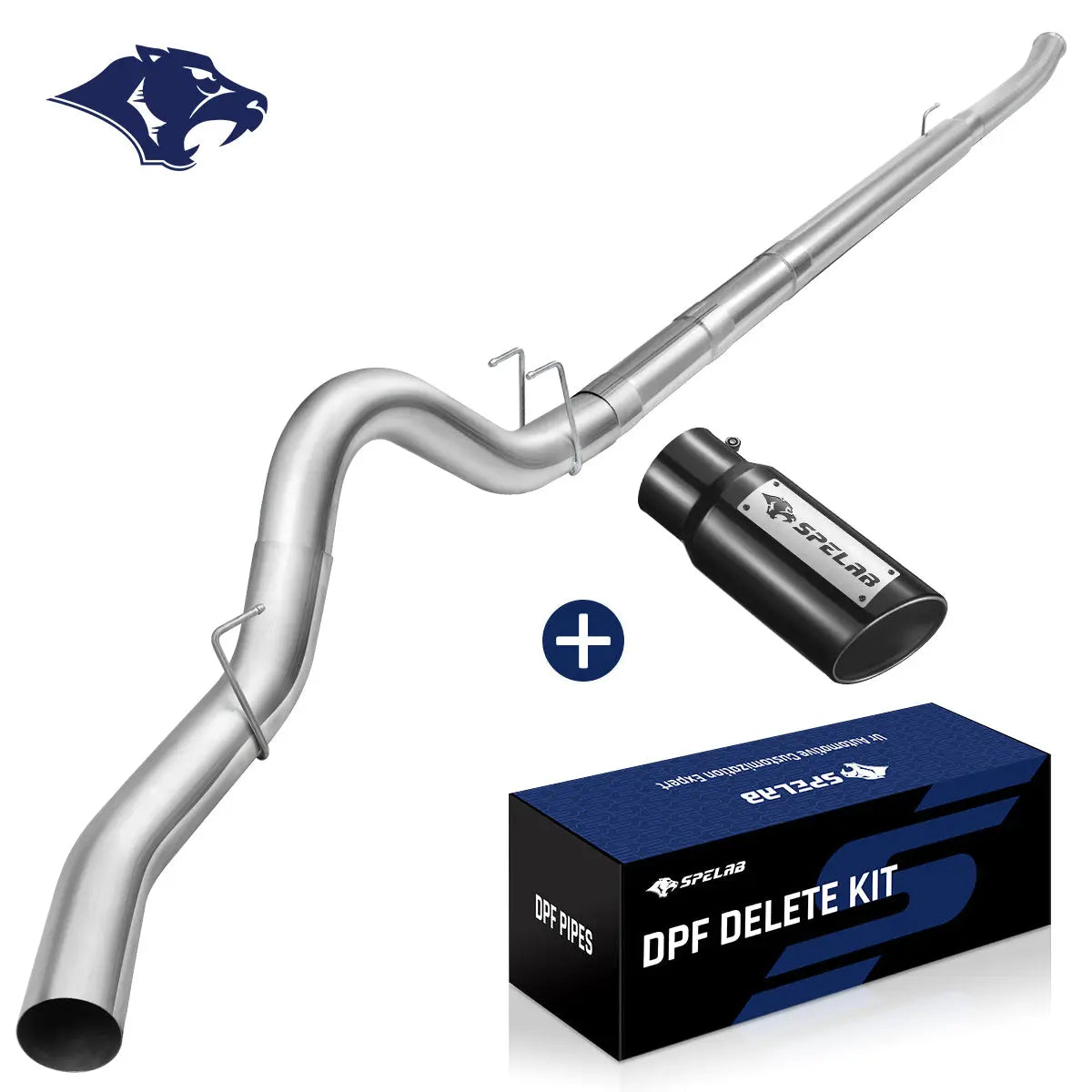 4‘’/5‘’ DPF Delete Race Pipe Exhaust for 2011-2024 Ford 6.7 Powerstroke F250 F350 F450