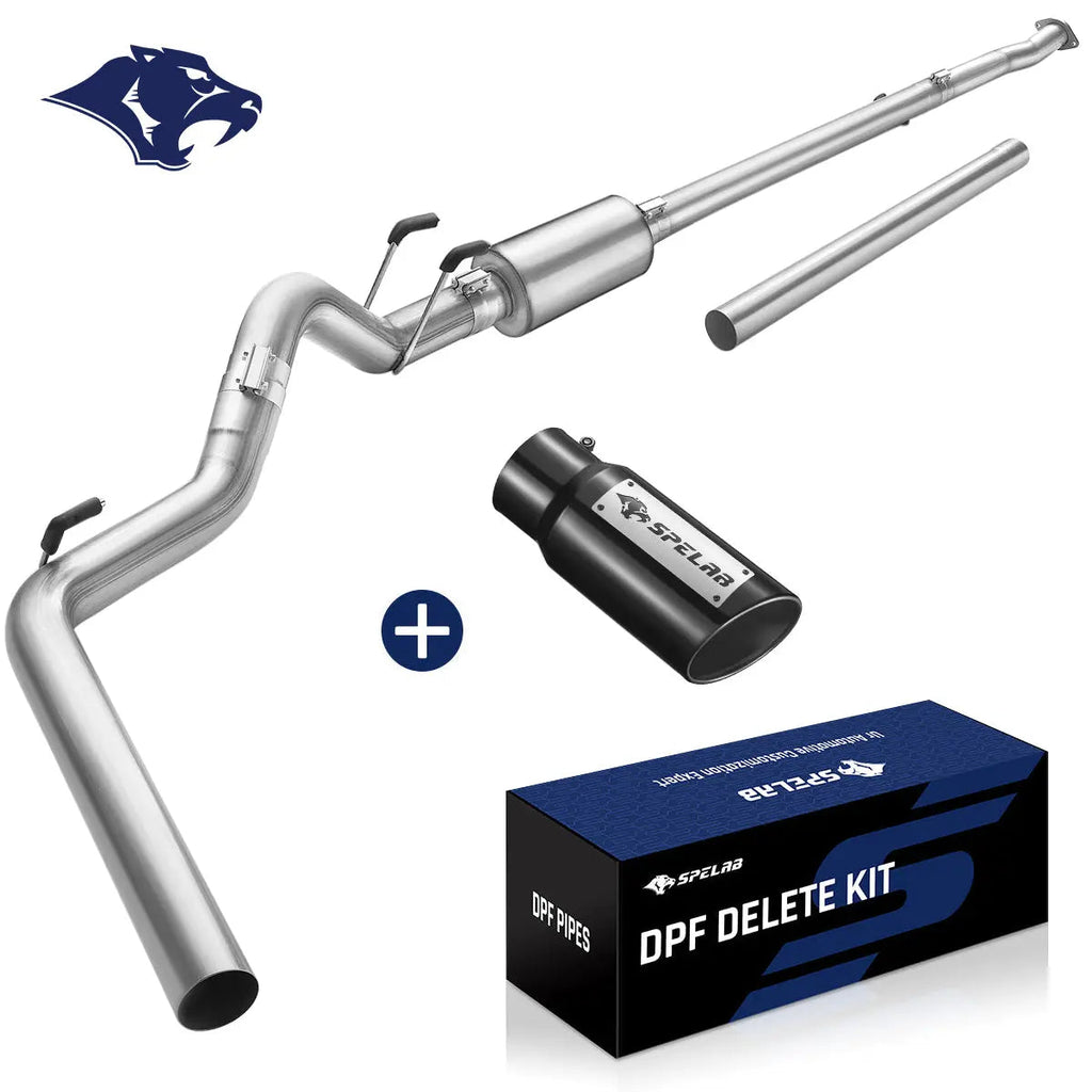 4‘’/5‘’ DPF Delete Race Pipe Exhaust for 2011-2024 Ford 6.7 Powerstroke F250 F350 F450