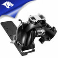SPELAB Black 6.7L Cummins intake horn with heat shield and performance design
