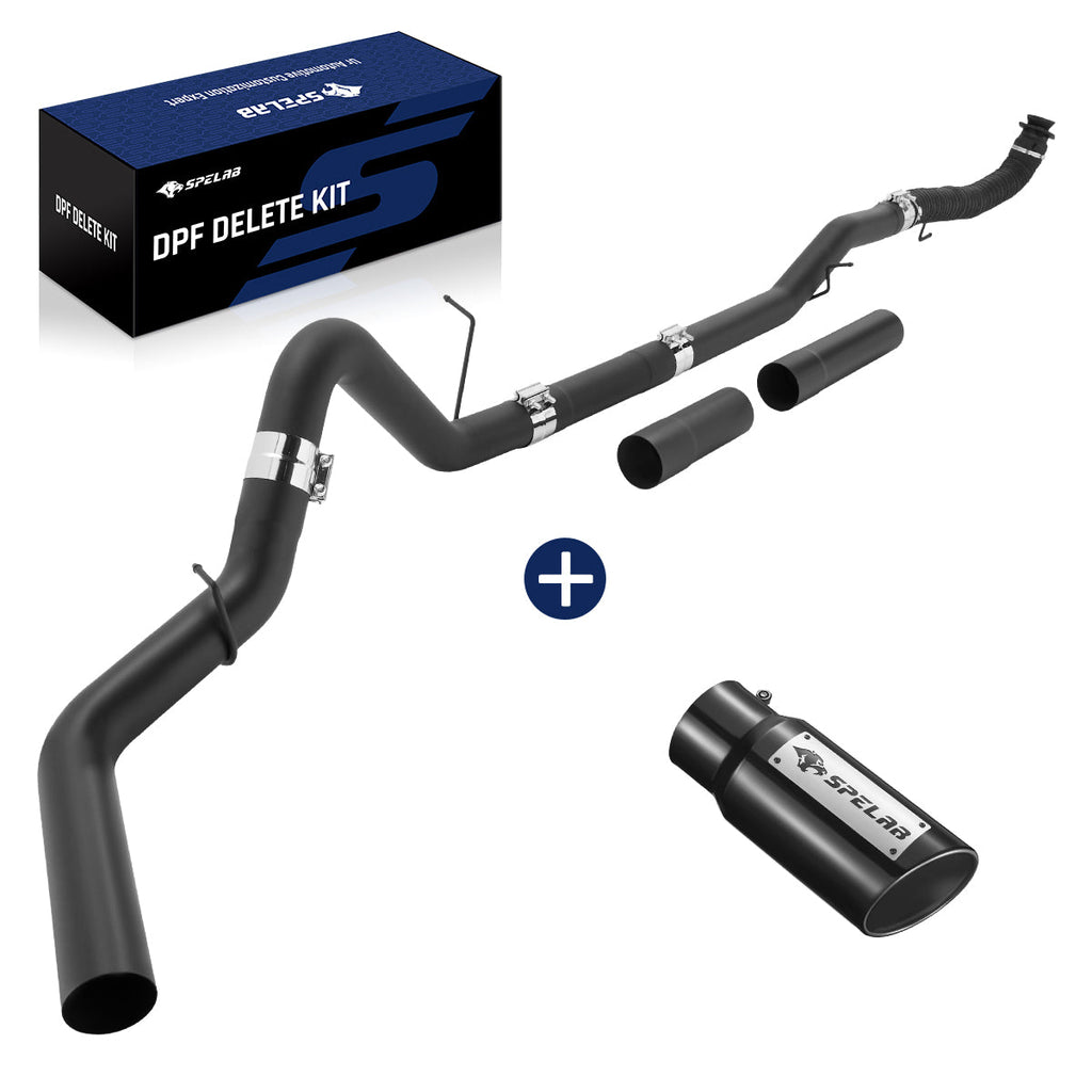 4"/5" Downpipe-Back for 2017-2025 L5P 6.6 Duramax DPF Delete Race Pipe | SPELAB
