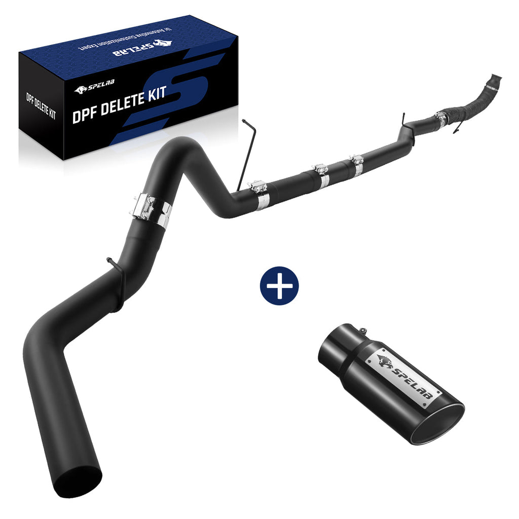 4"/5" Downpipe-Back 2011-2015 LML 6.6 Duramax DPF Delete Race Pipe | SPELAB